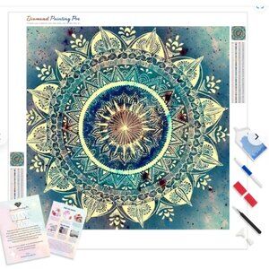 Diamond Painting DIY Craft Kit - Flower Mandalas